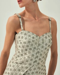 Top Lumiere Jacquard Off