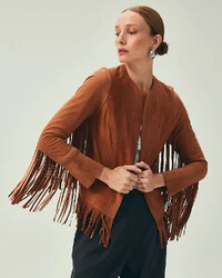 Jaqueta Camurça Franjas