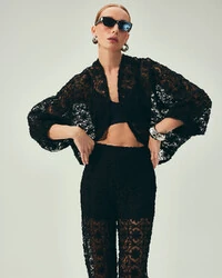 Bolero Fleur Noir Preto