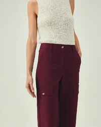 Calça Cargo Vermelho