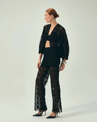 Bolero Fleur Noir Preto