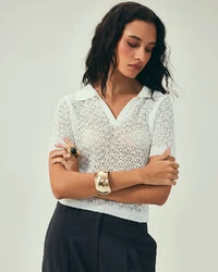 Polo Tricot Mesh Off