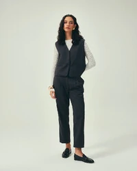 Colete Lã Fria Cinza