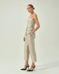 Calça Lumiere Jacquard Off