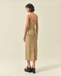 Vestido Peplum Paêtes