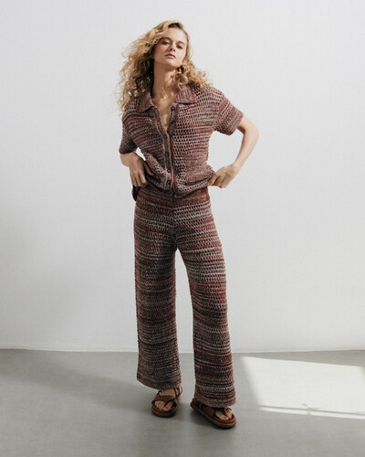 FotoCamisa Tricot Tela Bege