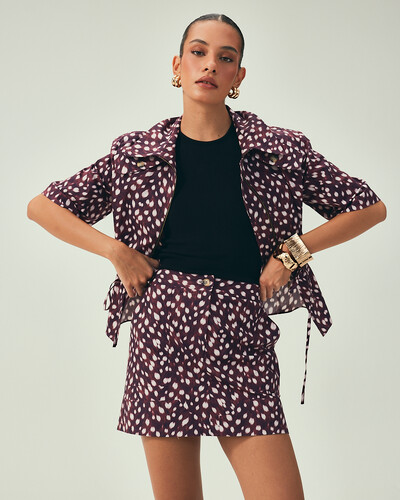 FotoMinissaia Estampada Roxo