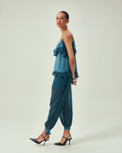 FotoCalça Renda Verde