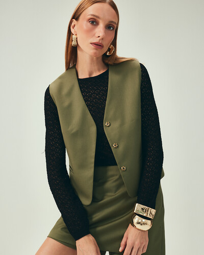 FotoColete Lã Fria Verde