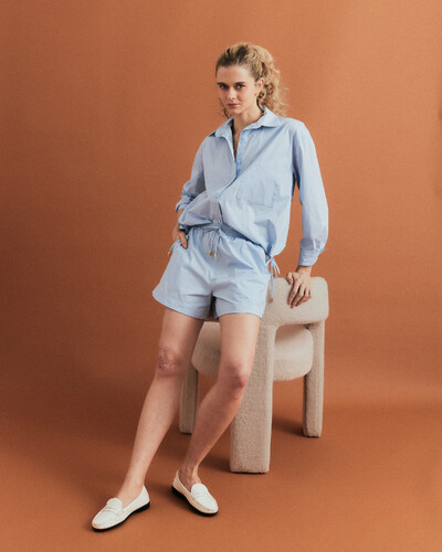 Foto Shorts Cós Azul