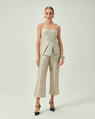 Foto Calça Lumiere Jacquard Off