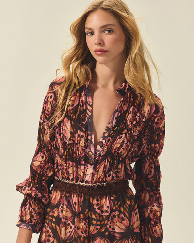 Foto Camisa Borboleta