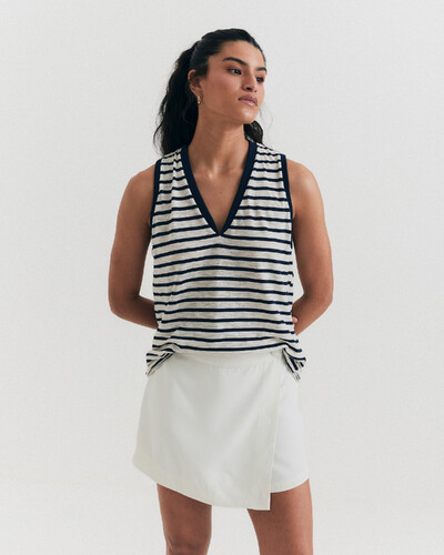 Foto Shorts Saia Crepe Off