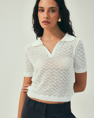 Foto Polo Tricot Mesh Off