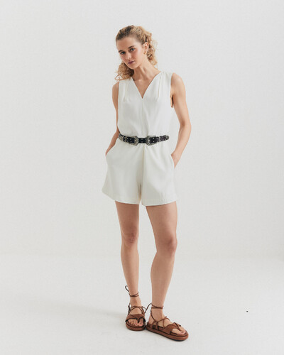 Foto Macaquinho Crepe Off