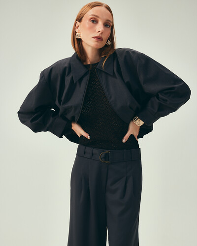 Foto Jaqueta Lã Fria Cinza