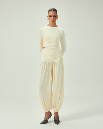 Foto Calça Leger Amarelo