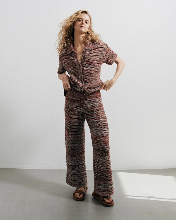 Camisa Tricot Tela Bege