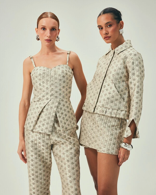 Shorts Saia Lumiere Jacquard Off