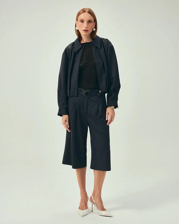 Jaqueta Lã Fria Cinza