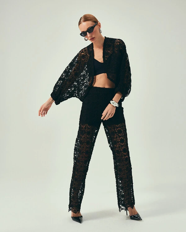 Bolero Fleur Noir Preto