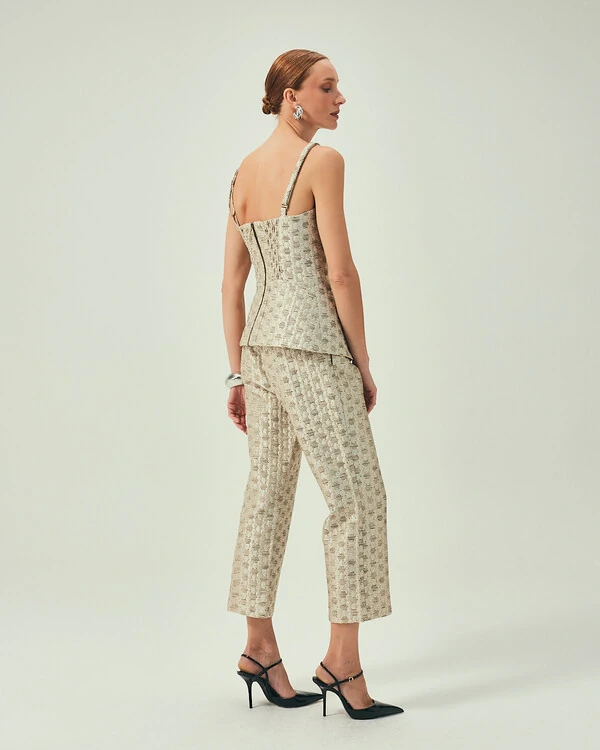 Calça Lumiere Jacquard Off