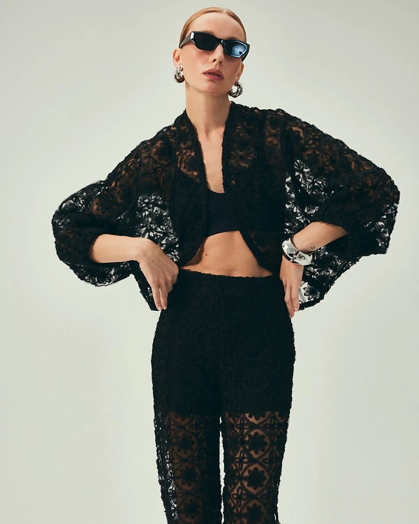 Calça Fleur Noir Preto