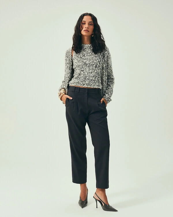 Cardigan Tahiti Preto