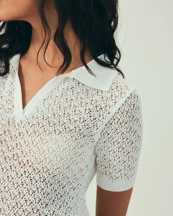 Polo Tricot Mesh Off