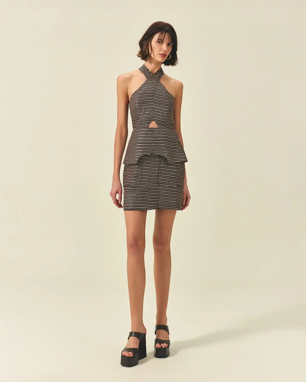 Vestido Paêtes Curto