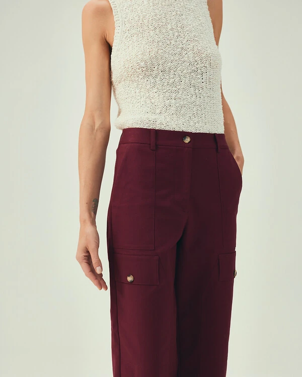 Calça Cargo Vermelho