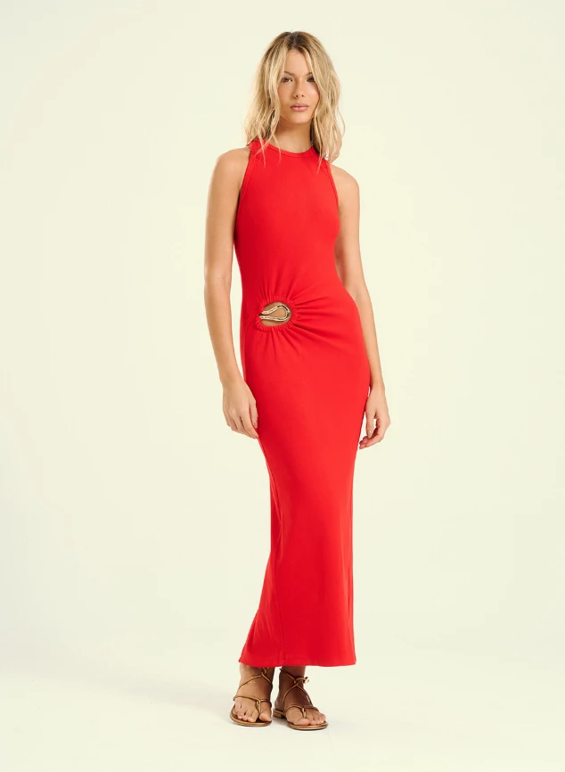 Foto Vestido Fivela Metal - Open