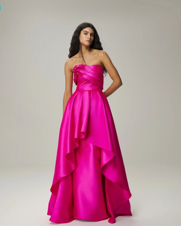 Foto Vestido Drapeado Busto - M.Rodarte