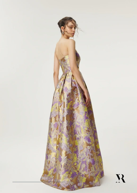 Foto Vestido Jacquard - Marrô