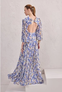Vestido Longo Recortes - Tufi Duek