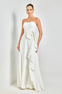 Vestido Longo Pétala - Ave Rara