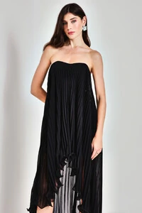 Vestido Plissado Mullet - Ave Rara