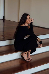 Vestido Ombro a Ombro Glam - Skunk