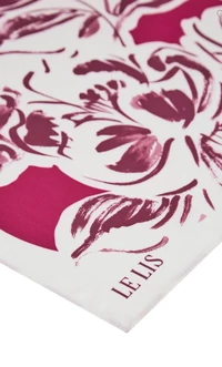 Lenço Floral Acetinado - Le Lis