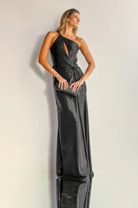 Vestido Um Ombro Detalhes Bolas - Unity Seven