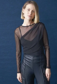 Blusa Tule Com Top - Sly Wear