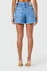 Shorts Jeans Com Lenço - Sly Wear