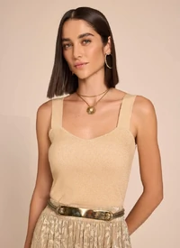 Top Cally Lurex II Tricot Feminino - Le Lis
