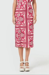 Saia Midi Estampado Fenda - Sly Wear