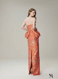 Vestido Dobradura Jacquard - M.Rodarte