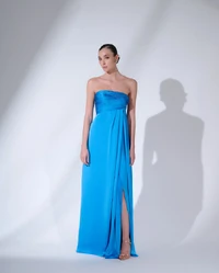 Vestido Busto Drapeado Solto - Maracujá