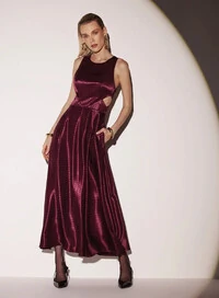 Vestido Midi Pregas Patou - Tufi Duek