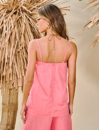 Regata Alça Linho - Open