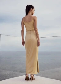 Saia Maxi Midi Jersey Shine - Tufi Duek