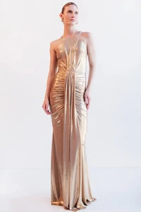 Vestido Longo Metalizado - Unity Seven